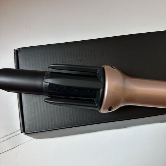 Automatic Hair Curler Rotating Ceramic Wand 360 Barrel‎ Dual Heat Anti Scald - Picture 6 of 8